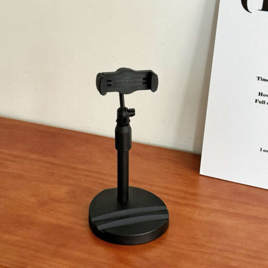 Foldable Desktop Phone and Tablet Holder for Streaming and Video Recording