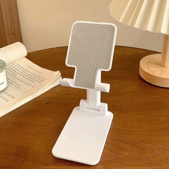 Foldable Desktop Phone and Tablet Holder for Streaming and Video Recording