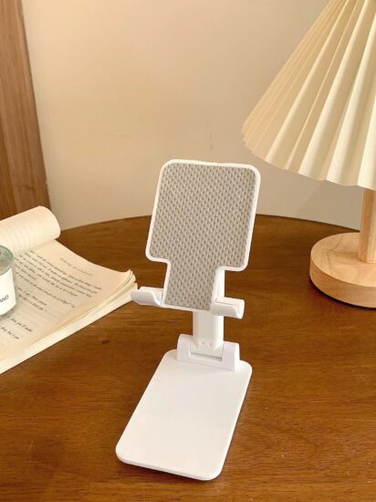 Foldable Desktop Phone and Tablet Holder for Streaming and Video Recording