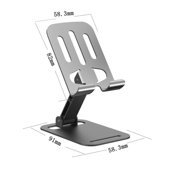 Foldable Adjustable Metal Phone Stand for Desk