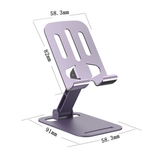 Foldable Adjustable Metal Phone Stand for Desk