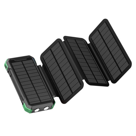  Foldable 20000mAh Solar Wireless Charger for Outdoor Use