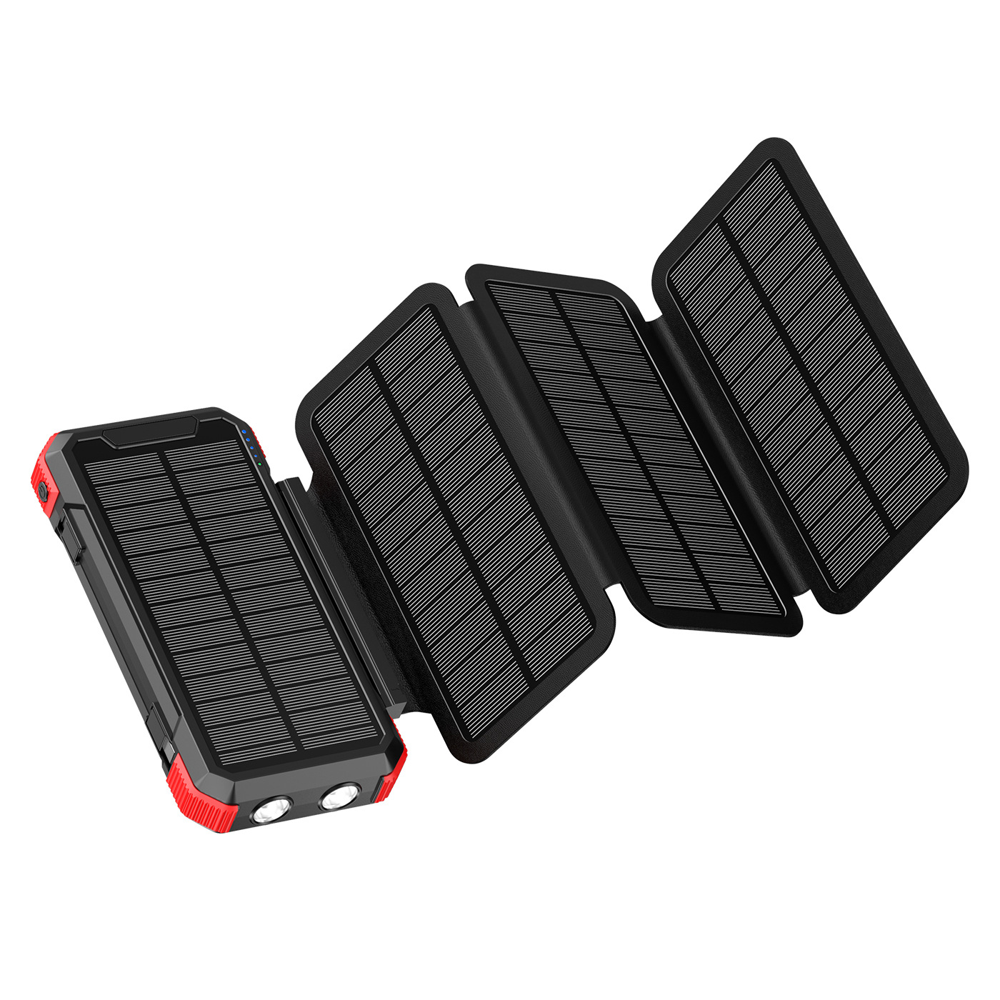 Foldable 20000mAh Solar Wireless Charger for Outdoor Use