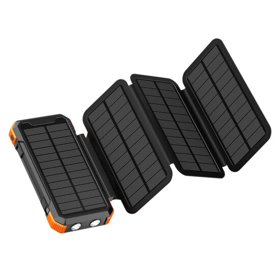  Foldable 20000mAh Solar Wireless Charger for Outdoor Use