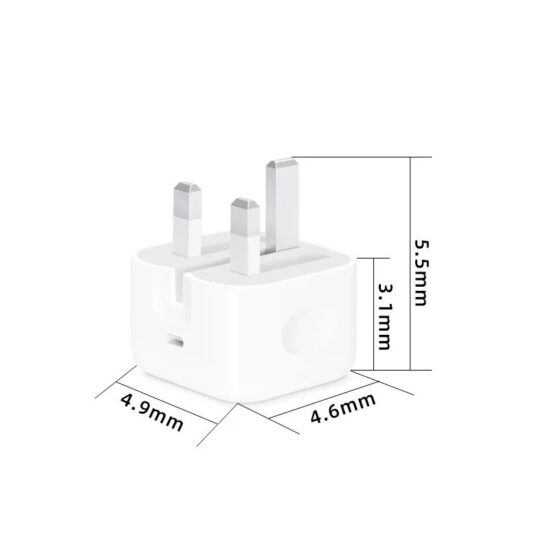 20W PD UK Foldable Fast Charger Compatible with iPhone