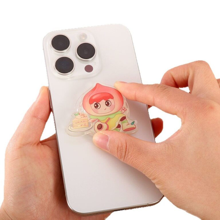 Fruit Acrylic Pop Grip Stand with Transparent Resin