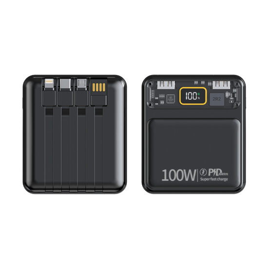 Retro game console power bank 20000mAh with built-in cables

