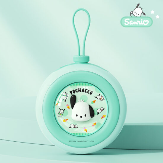 "Hello Kitty round 20000mAh power bank with dual built-in cables and fast charging"