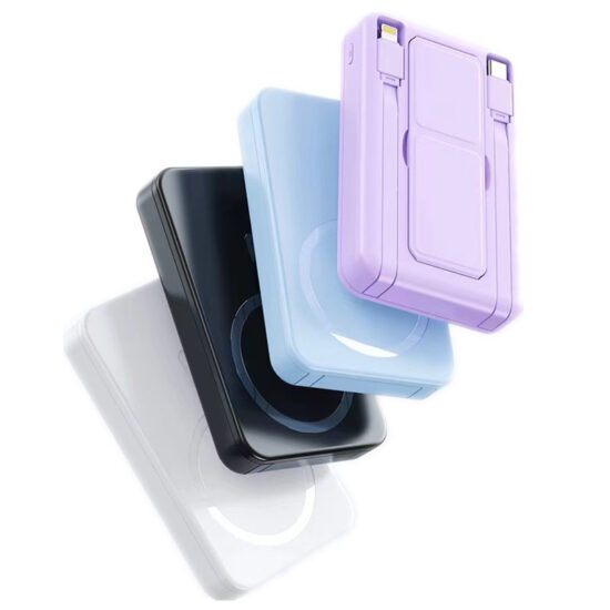 20000mAh Magnetic Wireless Power Bank with PD Charging and Stand

