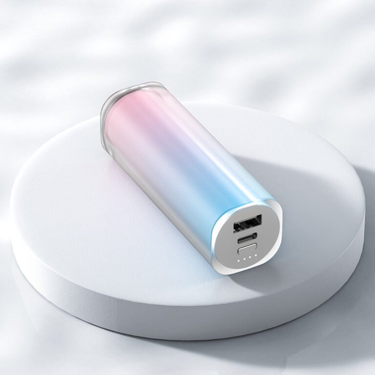 Lipstick-style mini power bank 5000mAh/10000mAh with PD 22.5W fast charging
