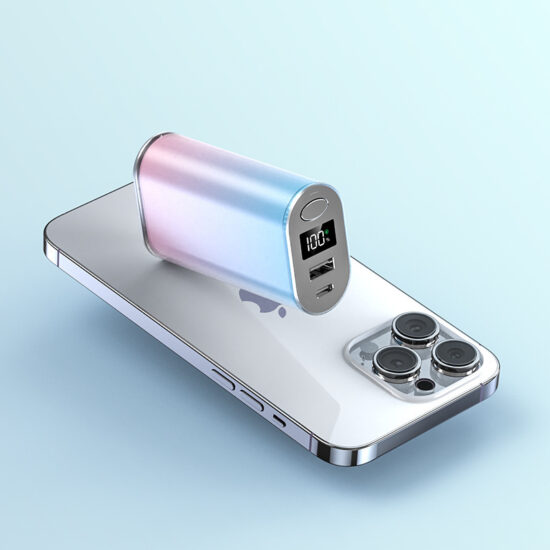 Lipstick-style mini power bank 5000mAh/10000mAh with PD 22.5W fast charging
