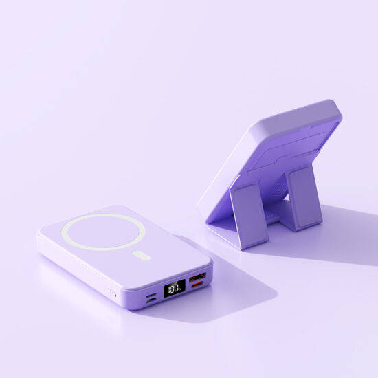 MagSafe wireless power bank with foldable stand and 10000mAh capacity