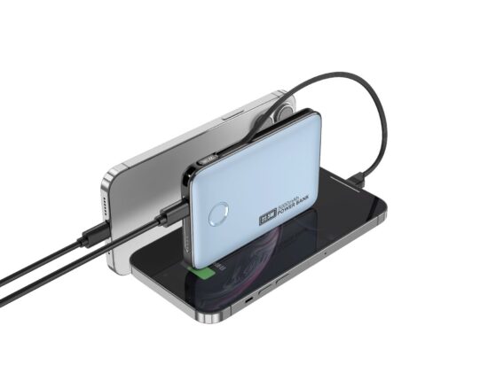 Magnetic Wireless Power Bank 10000mAh with Built-in Charging Cables