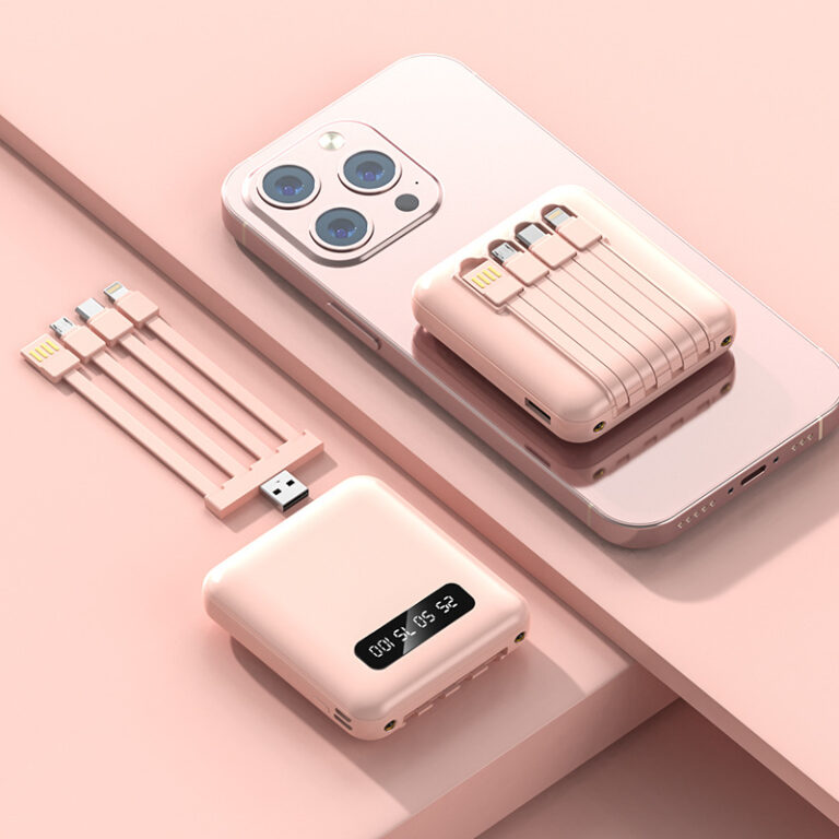 "Mini 20000mAh fast charging power bank with customizable logo for gifting"