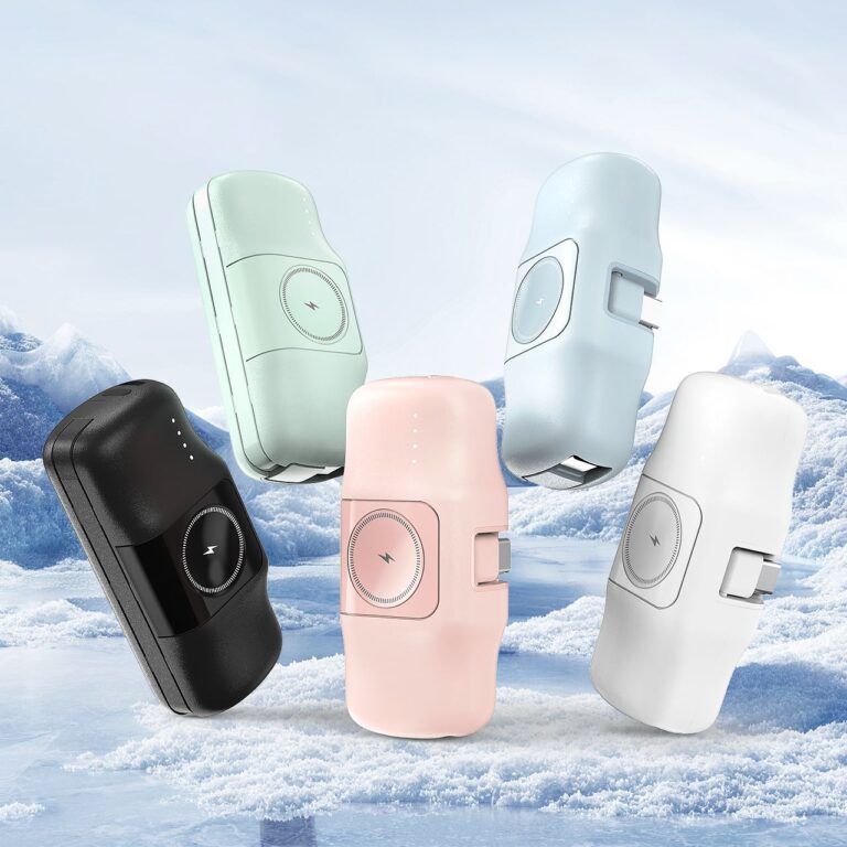 Mini 5000mAh lightning fast portable power bank pocket size