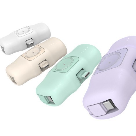 Mini 5000mAh lightning fast portable power bank pocket size