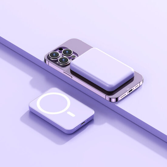 Mini Magnetic Wireless Power Bank with Custom Logo and Fast Charging