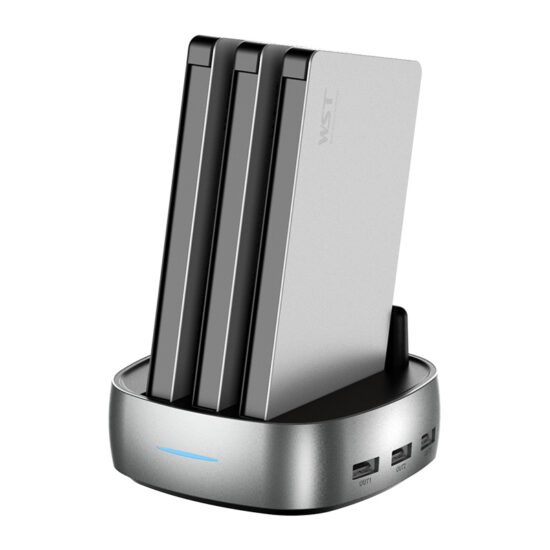 "Restaurant and home use shared power bank station with fast-charging portable units"