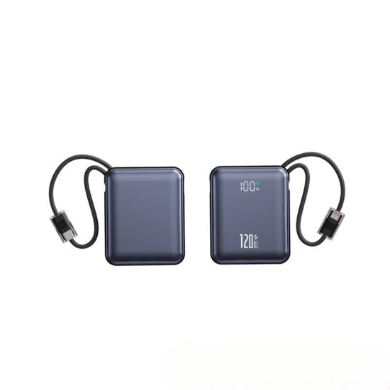 20000mAh Portable Power Bank with Built-in Cable and Fast Charging, Airline Approved