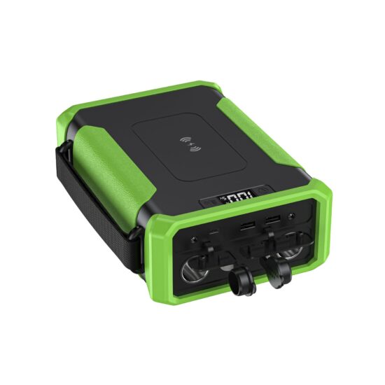 96000mAh outdoor power station with 12V/24V respirator support and wireless charging