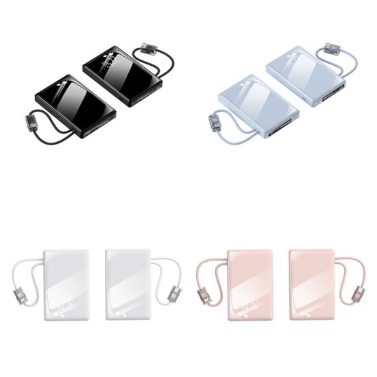 Acrylic Mirror Power Bank with PD Fast Charging and Custom Logo Printing