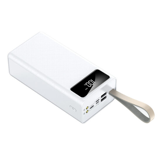 Stylish 50000mAh power bank with multiple USB ports and fast charging