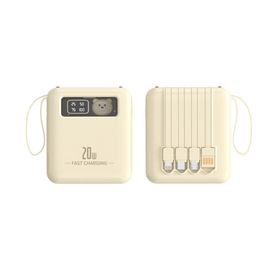 Outdoor waterproof solar power bank 20000mAh with compass charging a smartphone