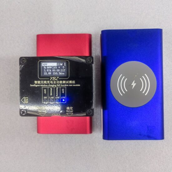 Compact metal 10000mAh power bank with PD 22.5W fast wired and 15W wireless charging