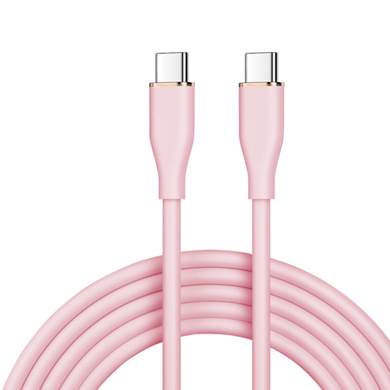 Silicone USB-C to USB-C 65W PD Fast Charging Cable for iPhone 15/16