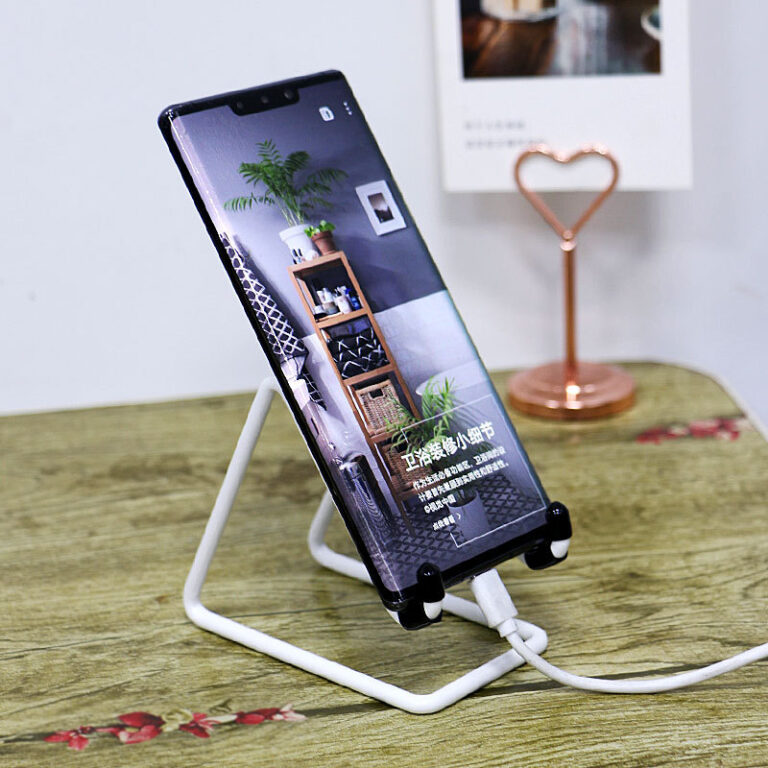 Wireframe Metal Phone Stand and Photo Frame Display