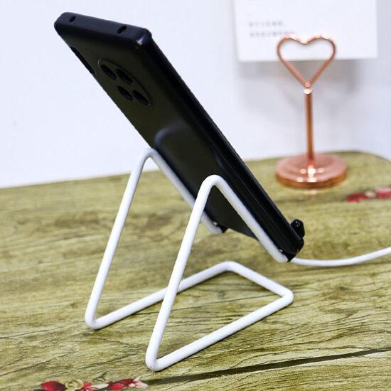 Wireframe Metal Phone Stand and Photo Frame Display