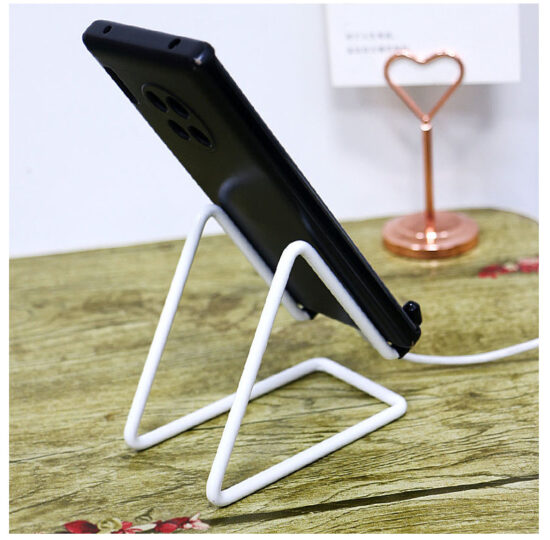 Wireframe Metal Phone Stand and Photo Frame Display