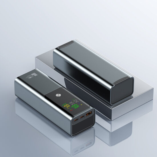 20000mAh power bank with 100W PD fast charging for laptops and travel