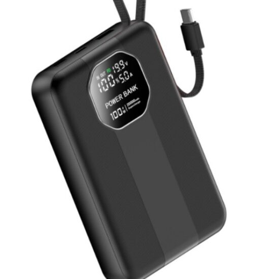 50000mAh private model power bank with 100W fast charge and retractable cable