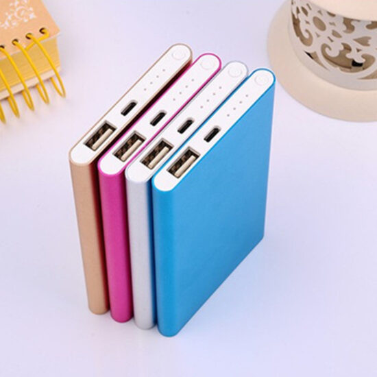 Ultra-slim 5000mAh portable metal power bank mini charger