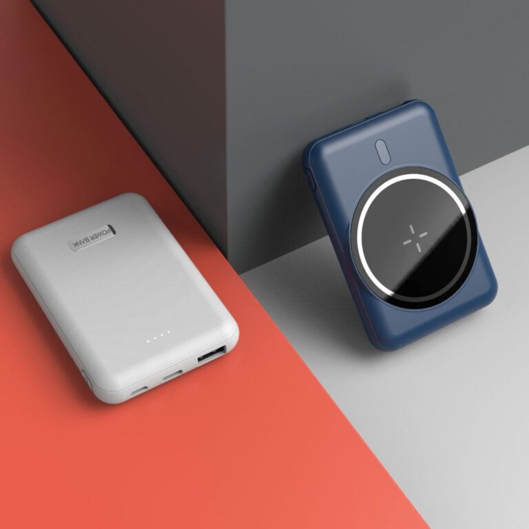 Ultra-Slim Magnetic 5000mAh Power Bank – Strong Magnetic Gift Powerbank