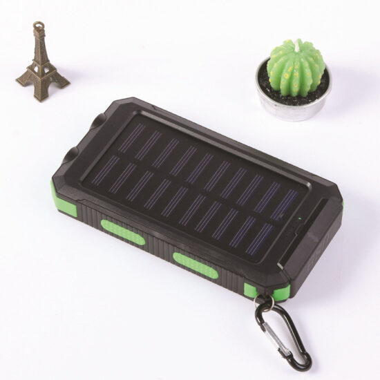 Waterproof 20000mAh Solar Power Bank with Camping Light