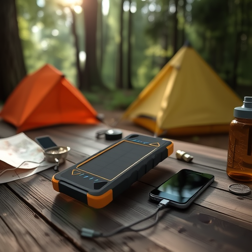 Waterproof Solar Camping Power Bank with Clip and LED Light