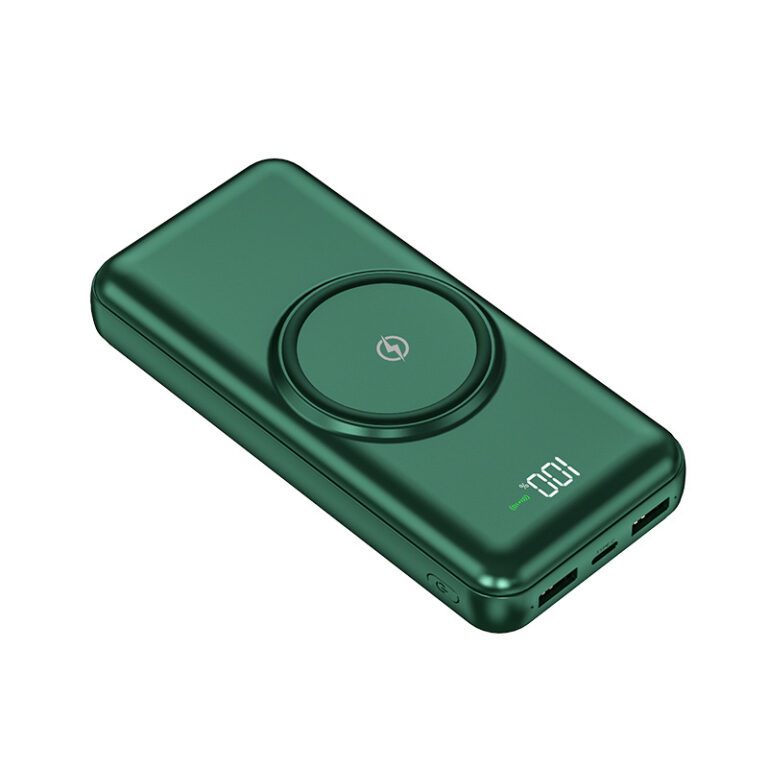 30000mAh Magnetic Wireless Power Bank with Built-in Cable