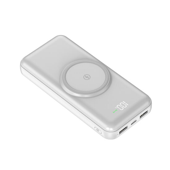30000mAh Magnetic Wireless Power Bank with Built-in Cable