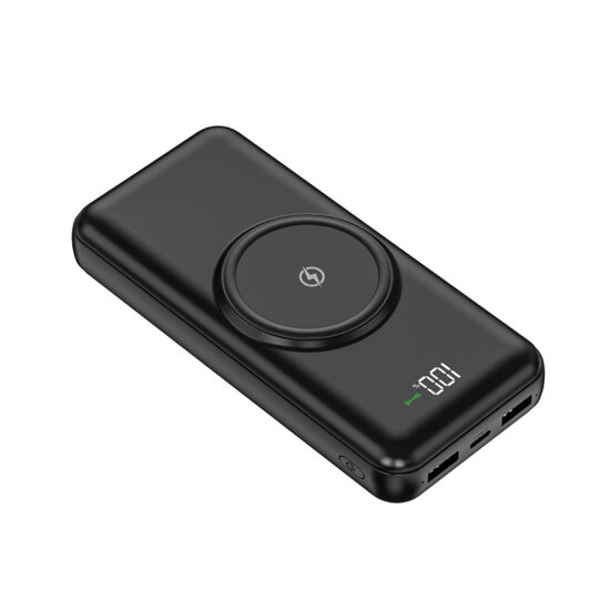 30000mAh Magnetic Wireless Power Bank with Built-in Cable